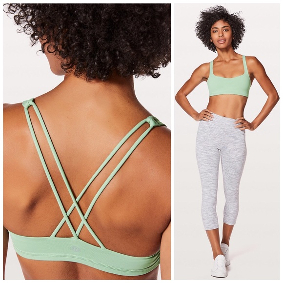 lululemon athletica Other - LULULEMON STRAPPY MINT FREE TO BE SPORTS BRA SZ 4